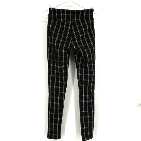 LulaRoe Luxe 21 Plaid Leggings in Black/White Size Small - Picture 3 of 7